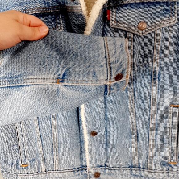 Levi's Original Sherpa Trucker Jacket L - Picture 6 of 13